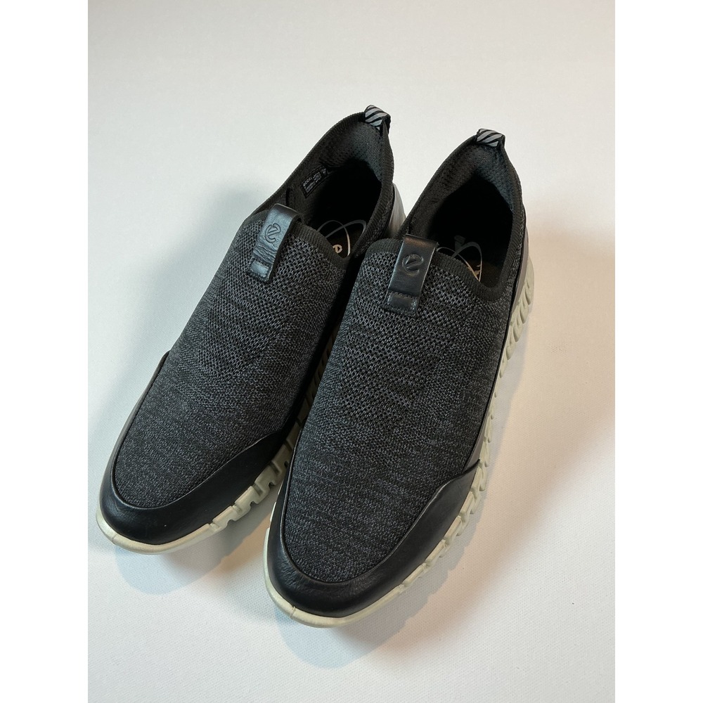 ECCO Gruuv Black Knit Women's Slip On Sneakers Size 7-7.5